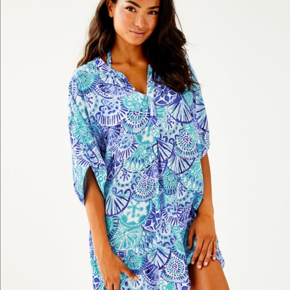 Lilly Pulitzer Half Shell Leland cover-up